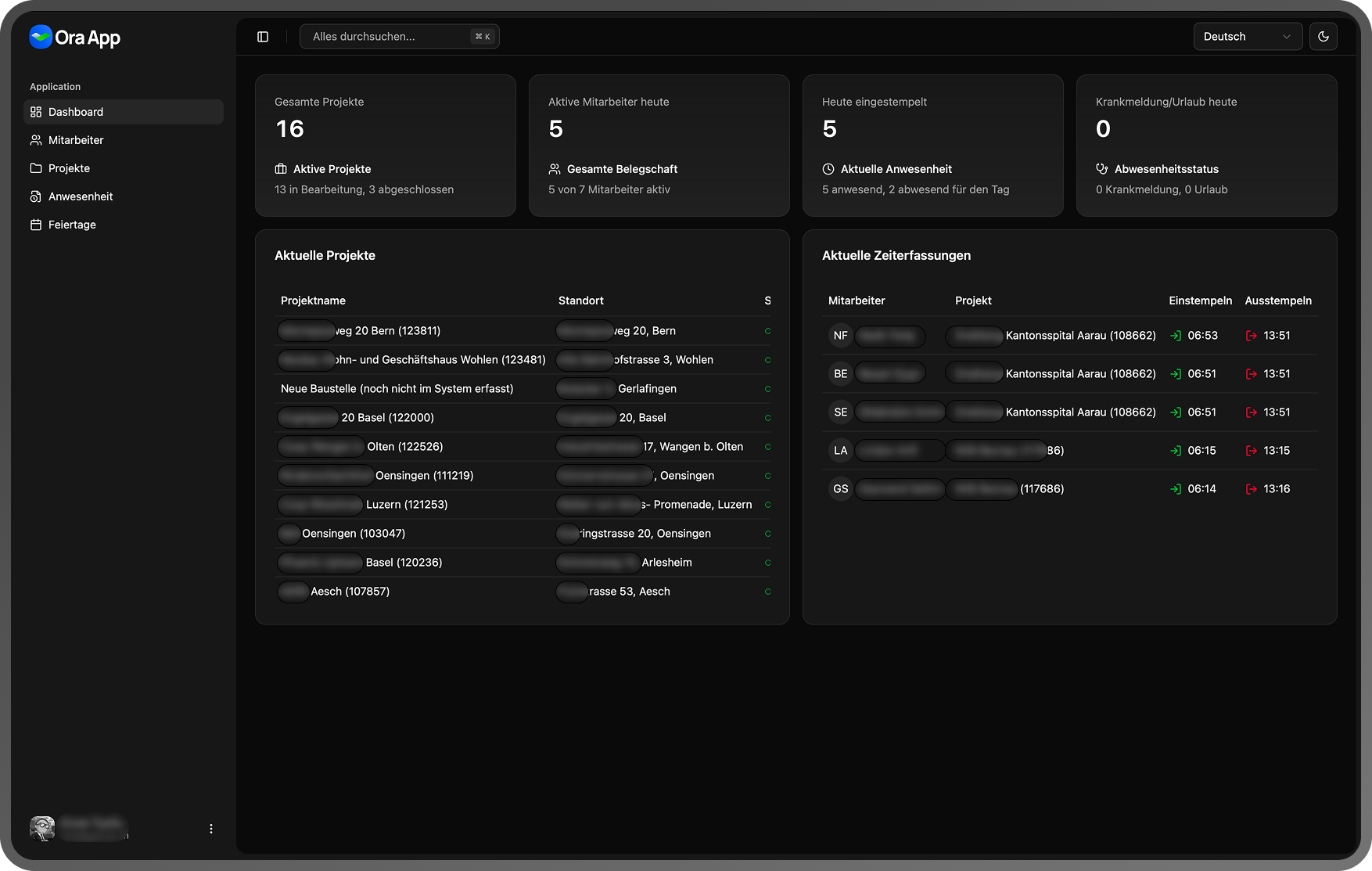 Ora App manager dashboard21